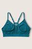 Victoria's Secret PINK Blue Coral Logo Lightly Lined Low Impact Sports Bra