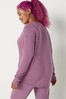 Victoria's Secret PINK Mauve Ice Purple Cosy Long Sleeve Pyjama Top
