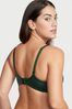 Victoria's Secret Envious Green Lace Trim Lightly Lined Full Cup Bra
