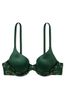Victoria's Secret Envious Green Lace Trim Lightly Lined Full Cup Bra