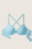 Victoria's Secret PINK Blue Breeze Lace Lightly Lined T-Shirt Bra