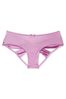 Victoria's Secret Purple Micro Satin Bow Ouvert Cheeky Knickers