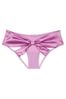 Victoria's Secret Purple Micro Satin Bow Ouvert Cheeky Knickers