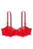 Victoria's Secret Lipstick Red Lace Unlined Balcony Bra