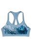 Victoria's Secret Blue Marble Swirl Smooth Lightly Lined Wired High Impact Sports Bra