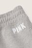 Victoria's Secret PINK Heather Charcoal Grey Fleece Full Length Jogger