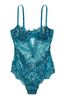 Victoria's Secret Sapphire Blue Lace Unlined Balcony Body