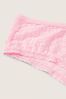 Victoria's Secret PINK Daisy Pink Lace Logo Cheeky Knickers