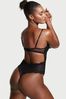 Victoria's Secret Black Unlined Lace Balcony Bodysuit