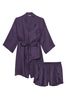 Victoria's Secret Valiant Purple 3 Piece Pyjama Set