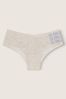 Victoria's Secret PINK Heather Snow White With Graphic No Show Cheeky Knickers