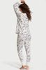 Victoria's Secret White Star Thermal Long Sleeve Pyjamas