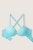 Victoria's Secret PINK Blue Breeze Add 2 Cups Smooth Push Up T-Shirt Bra