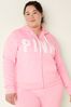 Victoria's Secret PINK Pink Daisy Classic Logo Everyday Lounge Perfect FullZip