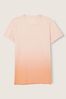 Victoria's Secret PINK Peach Orange Campus Short Sleeve T-Shirt