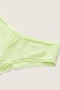 Victoria's Secret PINK Icy Lime Green Lace Logo Cheeky Knickers