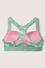 Victoria's Secret PINK Seasalt Green Camo Medium Impact Push Up Sports Bra