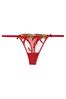 Victoria's Secret Fiery Embroidery Chili Pepper Embroidery Thong Knickers
