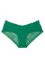 Victoria's Secret Seagrass Palm Green Lace No Show Cheeky Knickers