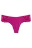 Victoria's Secret Ophelia Pink Lace No Show Thong Panty