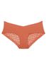 Victoria's Secret Ginger Glaze Orange Lace No Show Cheeky Panty