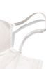 Victoria's Secret Coconut White Add 2 Cups Shine Strap Lace Corset Bra Top