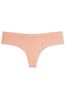 Victoria's Secret Brilliant Blush Orange Smooth No Show Thong Panty