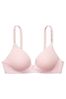 Victoria's Secret Petal Pink Victoria's Secret Wireless Cotton Bra with Shimmer Logo Straps