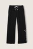 Victoria's Secret PINK Pure Black With Script Logo Everyday Lounge Heritage Jogger