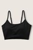 Victoria's Secret PINK Pure Black Seamless Lightly Lined Low Impact Sports Bra