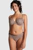 Victoria's Secret PINK Iced Coffee Brown Tossed Floral Lace Cheekster Knickers