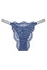 Victoria's Secret Tranquil Blue Lace Shine Strap Brazilian Panty