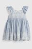 Blue Eyelet Dress
