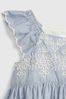 Blue Eyelet Dress