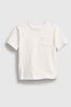 White Pocket Short Sleeve Crew Neck T-Shirt (6mths-6yrs)