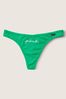 Victoria's Secret PINK Electric Green Cotton Thong Knicker