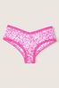 Victoria's Secret PINK Capri Pink Floral Lace Logo Cheeky Knickers