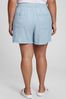 Blue 3.5" High Rise Pull On Utility Shorts