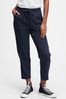 Blue Easy Straight Pull-On Trousers