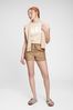 Brown Pull-On Utility Shorts
