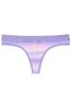 Victoria's Secret Pink Ombre Stripe Cotton Logo Thong Knickers