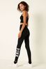 Victoria's Secret PINK Pure Black Seamless High Waist Full Length Workout Legging