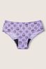 Victoria's Secret PINK Lavender Love Smiley Print Purple Period Hipster Knickers