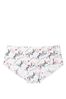 Victoria's Secret PINK Optic White Holiday Light Script No Show Hipster Knickers