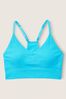 Victoria's Secret PINK Under Water Blue Seamless Lightly Lined Low Impact Sports Bra