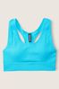 Victoria's Secret PINK Under Water Blue Seamless Lightly Lined Low Impact Racerback Sports Bra