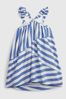 Blue Stripe Mix-Stripe Tank Dress