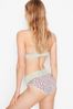 Victoria's Secret Lace Waist Cotton High Leg Brief Panty