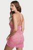 Victoria's Secret Dahlia Pink Lace Slip Dress