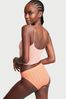 Victoria's Secret Lipsmacker Orange Seamless Textured Bikini Knickers
